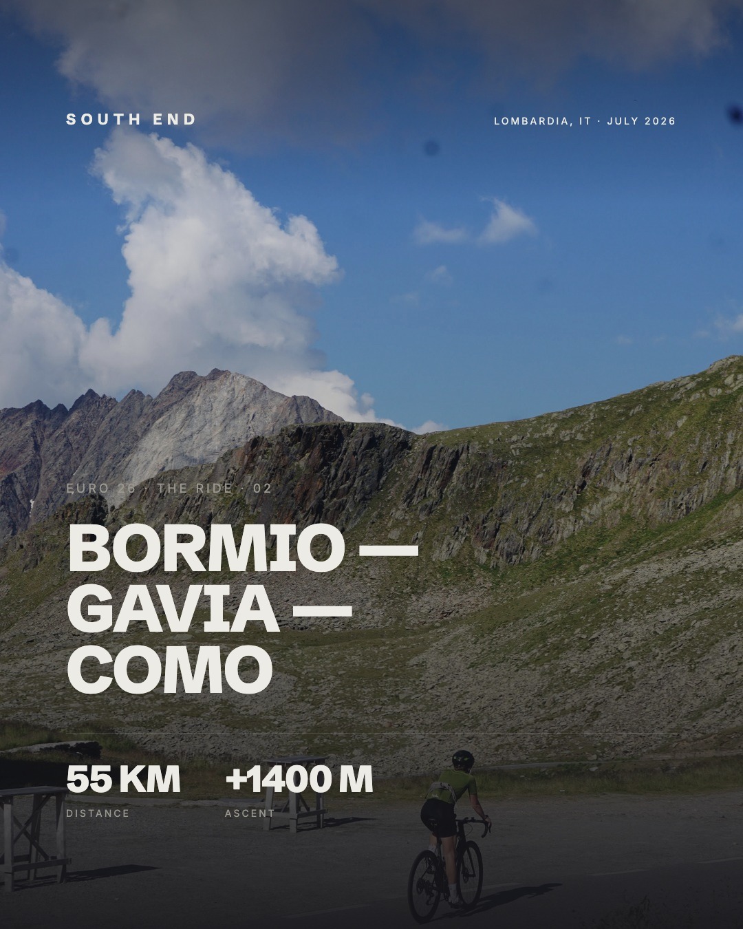 Bormio → Gavia → Lake Como. Passo di Gavia, Monday 20 – Tuesday 21 July (1)