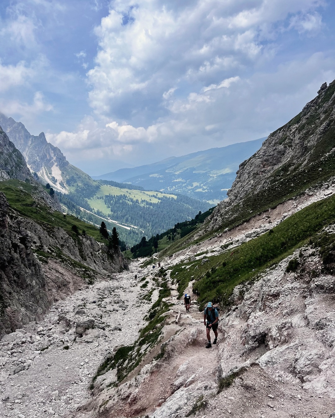 Plose → Rifugio Puez. Puez-Odle, Tuesday 14 July (3)