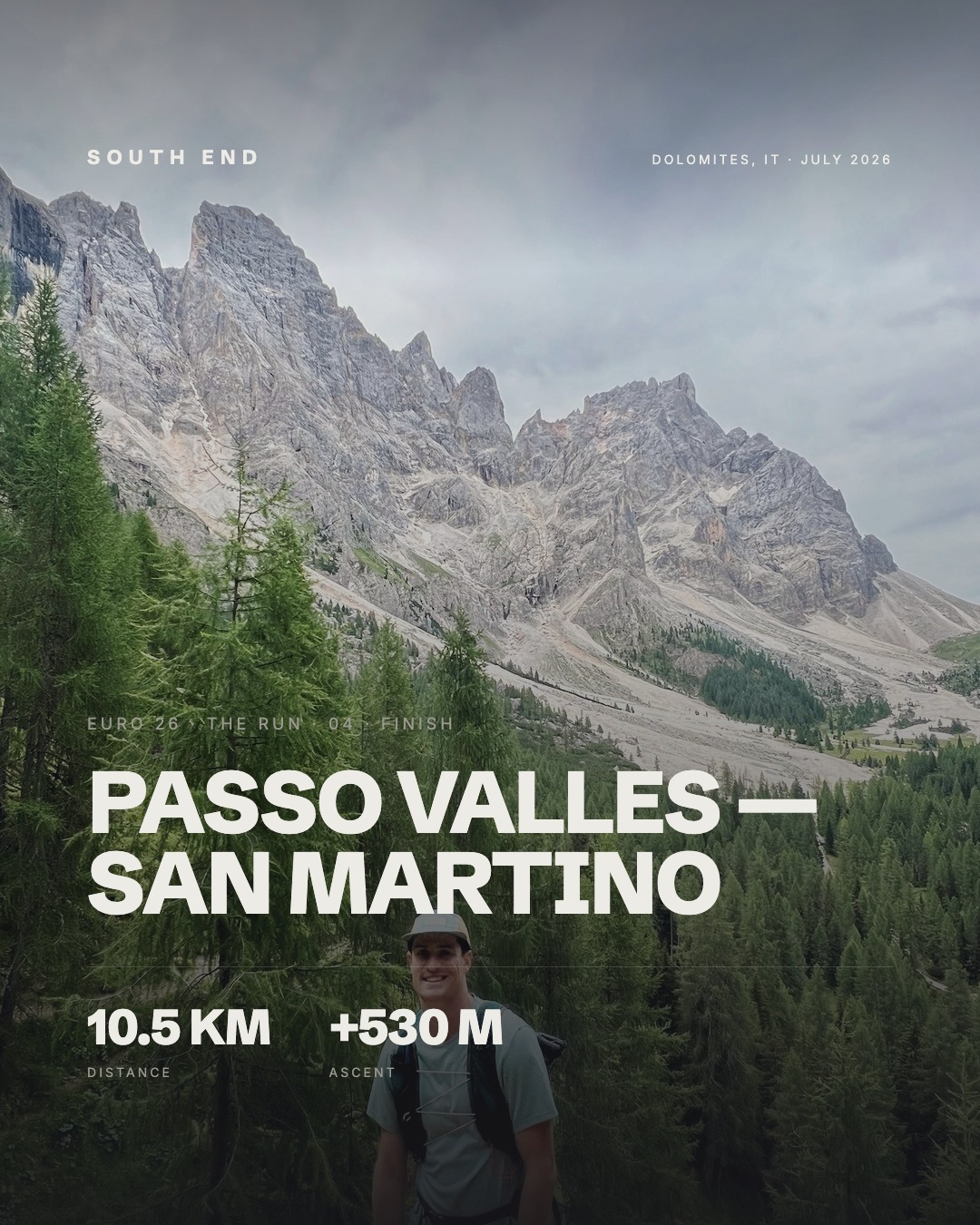 Passo Valles → San Martino. Pale di San Martino, Friday 17 July (1)